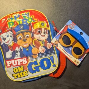 Paw Patrol Pups on the Go Backpack and Sunglasses - Red, Blue, Yellow